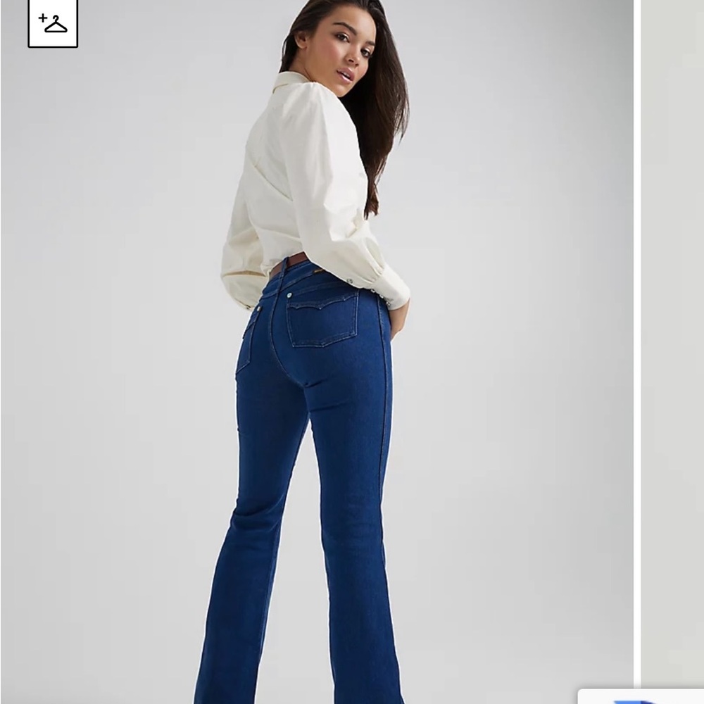 Wrangler x Kendra Scott Yellow Rose High Rise Trouser Jeans